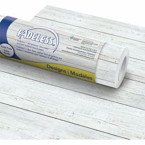 Pacon  Art Paper, Fade-Resistant, 600"Lx48"H, WE Shiplap