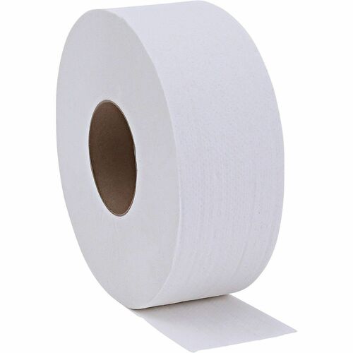 Genuine Joe  Bath Tissue Rolls,Jumbo,2-Ply,3-1/4"x650',12RL/CT,54CT/PL,WE-GJO2565012PL