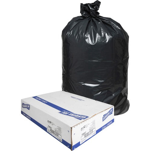 Genuine Joe  Liners,20-23 Gal Slim Jim Can,28-1/2"x43",150/CT,112BX/PL,BK-GJO70057PL