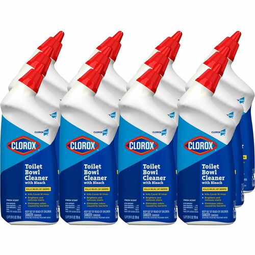 Clorox Company  ToiletBowlCleaner,w/Bleach,24oz,12/CT,30CT/BD,Fresh Scent