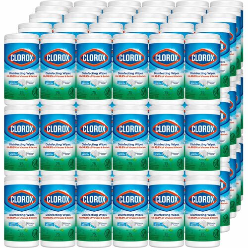 Clorox Company  Disinfecting Wipes, Fresh Scent, 75 Wipes/Can, 480/PL, W