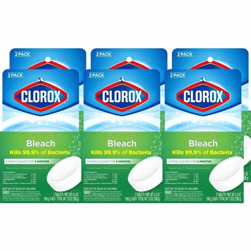 Clorox Company  Toilet Bowl Cleaner Tablets, Bleach, 3.5oz, 840/PL, WE