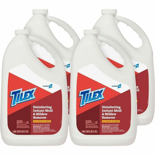 Clorox Company  Mold/Mildew Remover, w/Bleach, 1 Gal, 4/CT, 27/PL, Clear