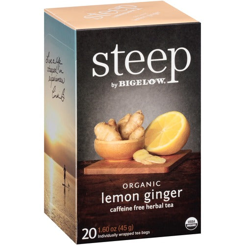 Bigelow  Herbal Tea, Lemon Ginger, Organic, 20/BX, Multi