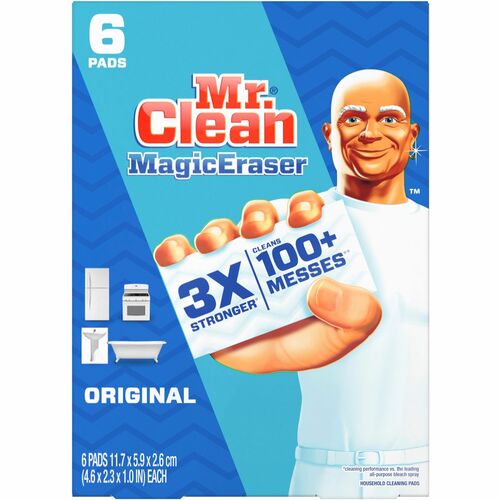 Procter & Gamble Commercial  Cleaning Pads, Original, 4-3/5"x2-3/10"x1", 6/PK, 6PK/CT, WE