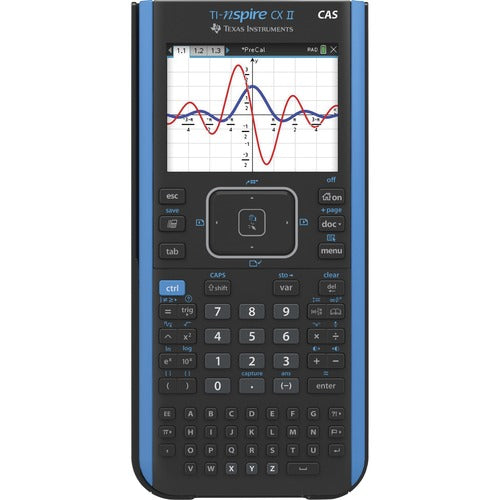 Texas Instruments, Inc  Graphing Calculator, CS II CAS, 7-1/4"Wx11-4/5"Lx2"H, Multi