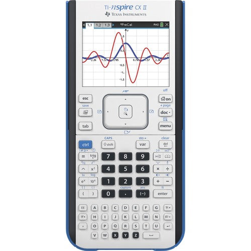 Texas Instruments, Inc  Graphing Calculator, CX II, 7-1/4"Wx11-4/5"Lx2"H, Multi