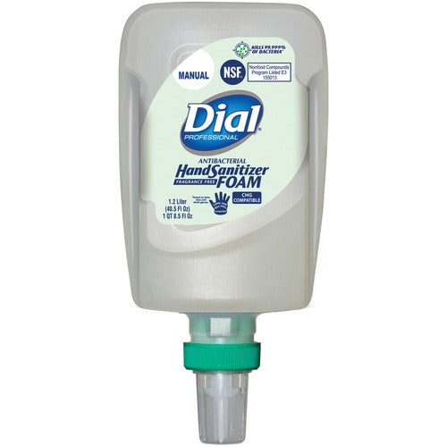 Dial Corporation  Hand Sanitizer Refill, f/Manual FIT, Foam, 1.2L, 3/CT, CL