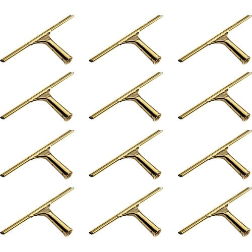 Ettore Products  Squeegee, Tempered Brass, 11-3/4"x1-1/4"x5-1/2", 12/CT, BS-ETO1013CT