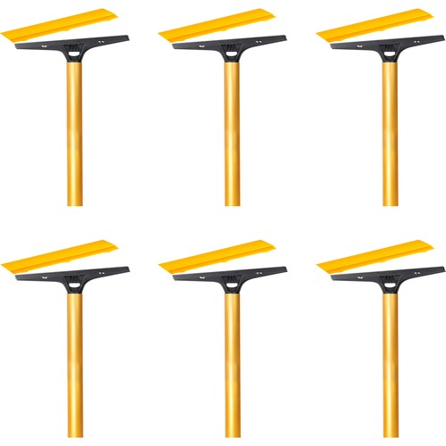 Ettore Products  Floor Scraper, Hvy-Dty, 4" Scraper, 48" Handle, 6/CT, Gold-ETO2007CT