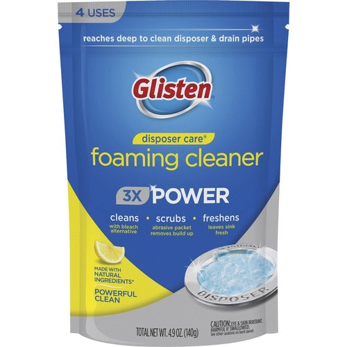Glisten  Garbage Disposal Cleaner, Foaming, 4.9 oz, 4/PK,WE/BE-GIEDP06NPB