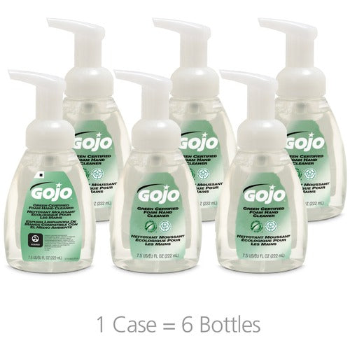 Gojo  Handwash, Foam, Green Certified, 7.5oz Pump Bottle, 6/CT, CL-GOJ571506CT