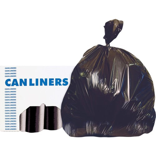 Heritage Bag Company  Can Liner,Accufit,55 Gal,1.3mil,40"x53",50/BX,3BX/CT,Black-HERH8053PKRC1CT