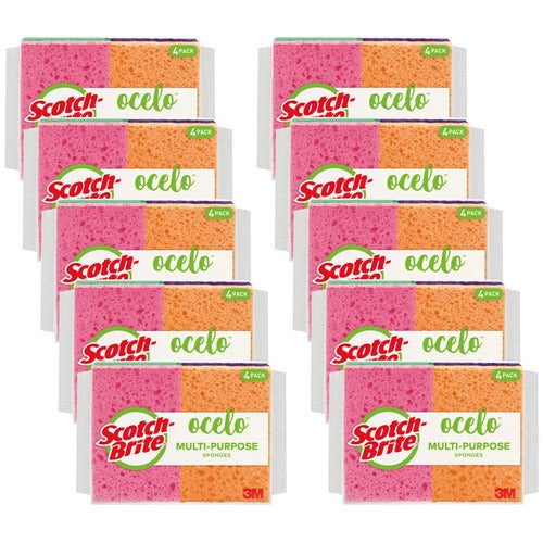 3M  Sponges, Antimicrobial, 4-5/8"x5-3/4", 40/CT, Assorted