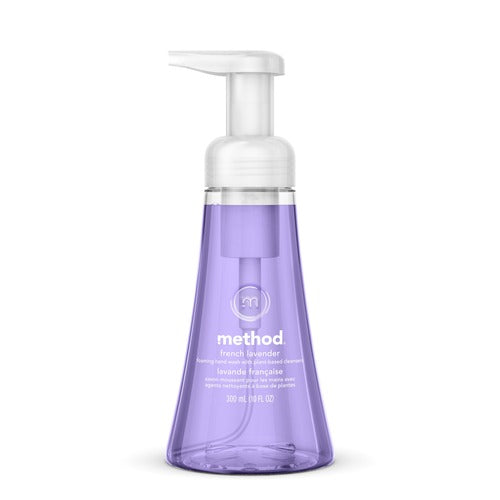 Method Products  Handwash, Foaming, French Lavender, 10oz Pump, 6/CT, Purple