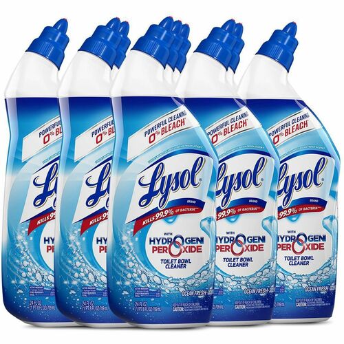 Reckitt Benckiser  Toilet Bowl Cleaner, No Bleach, 24 oz, 9/CT, Blue