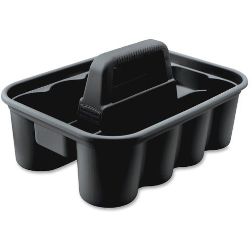 Rubbermaid Commercial Products  Carry Caddy, Heavy-duty, 15"x10-9/10"x7-2/5", 6/CT, Black