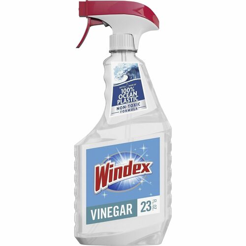 S.C. JOHNSON & SON, INC  Multi-Surface Cleaner, Windex, Vinegar, 23oz, 8/CT, Clear