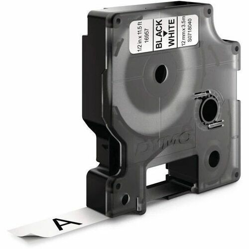 Dymo  Label Tape, Nylon, Black Print, 1/2"x12', WE-DYMS0718040