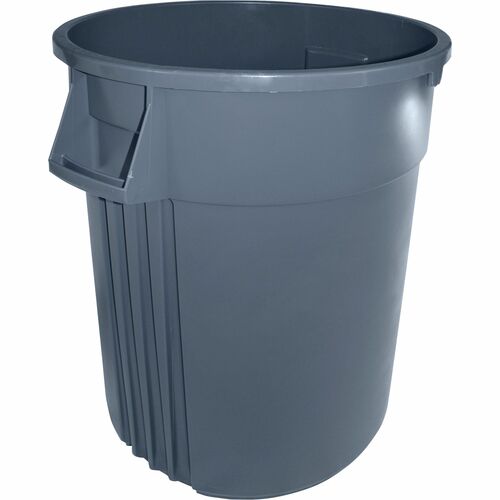 Genuine Joe  Container, 55-Gallon, 26-3/4"Wx26-3/4"Lx33"H, Gray-GJO00246