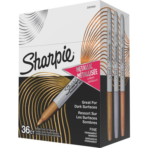 Newell Brands  Sharpie, Fine Point, 36/BX, Metallic AST