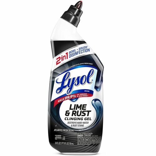 Reckitt Benckiser  Toilet Bowl Cleaner, Lime&Rust Remover, 24oz, Blue Top