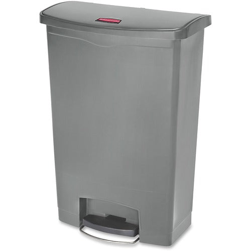 Rubbermaid Commercial Products  Wastebasket,Slim Jim,Step On,24Gal,13.9"x22.4"x32.5",GY