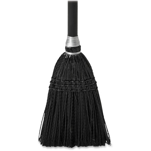 Rubbermaid Commercial Products  Broom, w/Wood Handle, Exec Series, 7"x37-1/2", Black