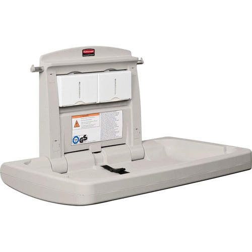 Rubbermaid Commercial Products  Changing Table,Adjustable Safety Belt,21-1/2"x33-1/4"x4",BE