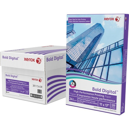 Xerox  Paper, 24 lb, 98 Brightness, 11"Wx17"H, 500 SH/RM, White