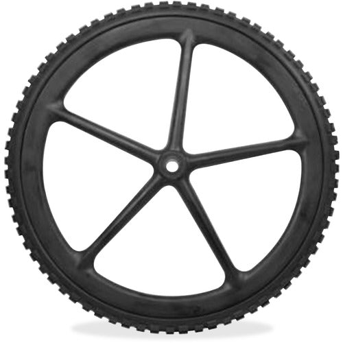 Rubbermaid Commercial Products  Replacement Wheel, f/Big Wheel Cart, Large, 8", Black