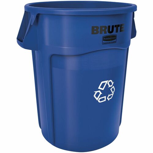 Rubbermaid Commercial Products  Brute Recycling Container, 44Gal, 24"Diax31-1/2", BE