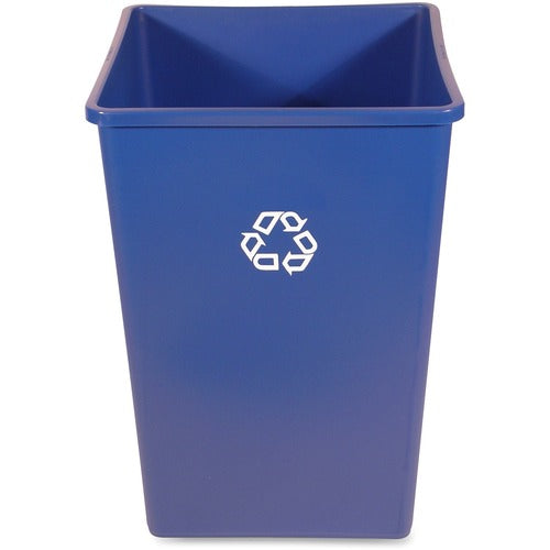 Rubbermaid Commercial Products  Recycling Container,Square,35 Gallon,19-1/2"x27-3/5",BE