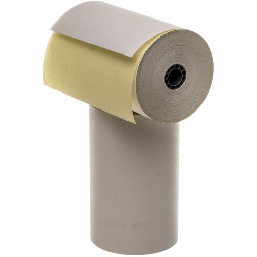 Iconex LLC  Paper Rolls, Carbonless, 3-1/2"x80', 60/CT, White/Canary
