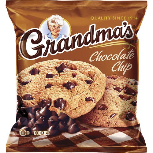 Quaker Foods  Cookies, Chocolate Chip, 2.5 oz, 60/CT, Brown/Black