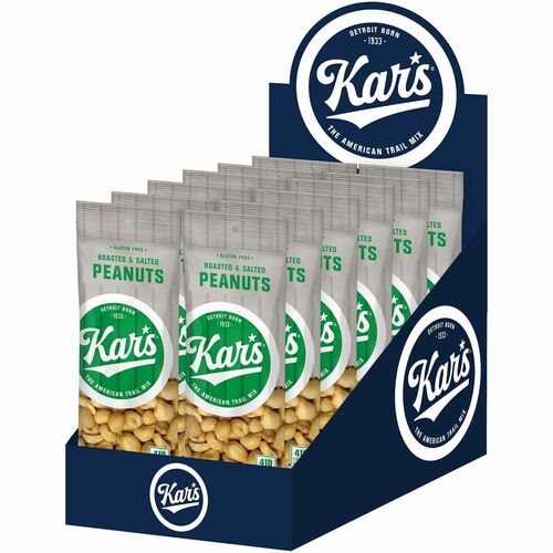 Kars Nuts  Peanuts, Salted, Roasted, 2.5 oz, 12/BX