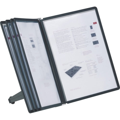 Durable Office Products  Desk System, 5 Panels, Bracket, 19-1/4"x11-1/2"x12-3/4", BK