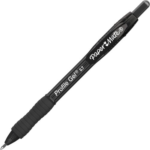 Paper Mate  Gel Pen, 0.7mm Point, 3/10"Wx3/10"Lx7"H, 36/BX, Black