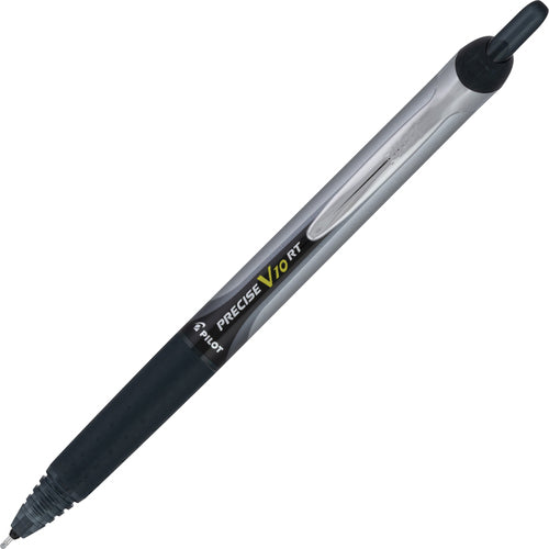 Pilot  Pen, Retractable, Precise V10, 1.0mm, Black Barrel/Ink