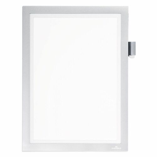 Durable Office Products  Note Sign Holder, f/ 8-1/2"Wx11"H Inserts, Silver