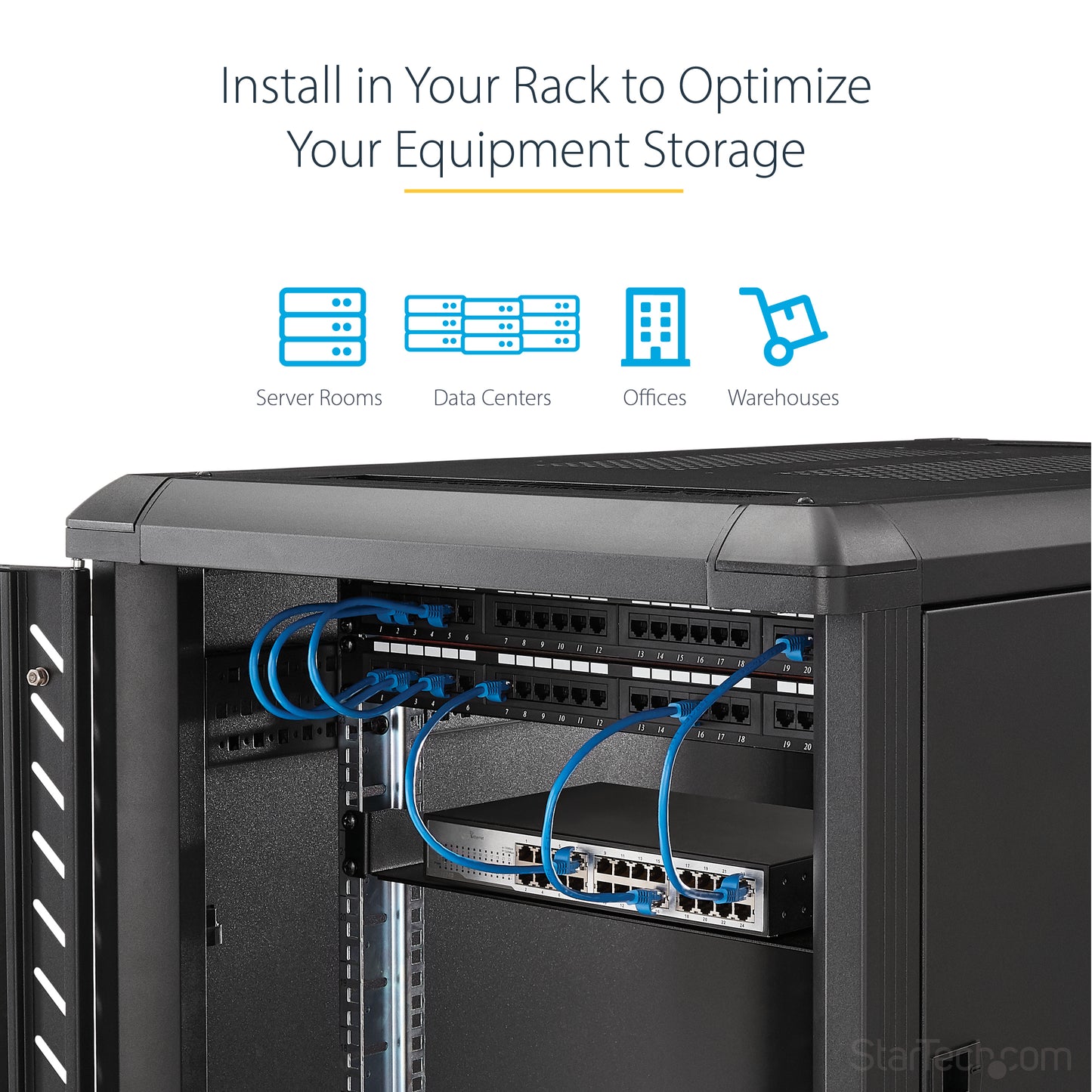 StarTech.com CABSHELF1U rack accessory Shelf