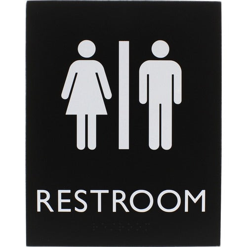 Lorell  Sign, Unisex, 6-4/5"Wx4/5"Lx8-1/2"H, Black