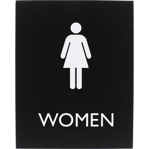 Lorell  Sign, Women, 6-4/5"Wx4/5"Lx8-1/2"H, Black