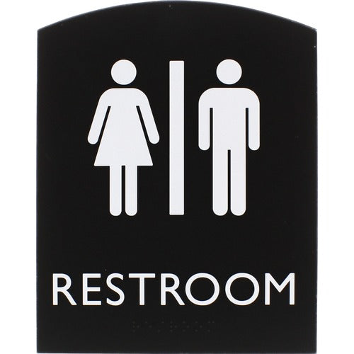 Lorell  Sign, Unisex, 6-4/5"Wx4/5"Lx8-1/2"H, Black