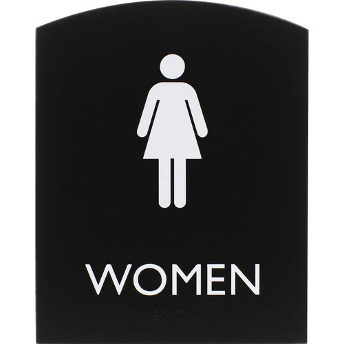 Lorell  Sign, Women, 6-4/5"Wx4/5"Lx8-1/2"H, Black