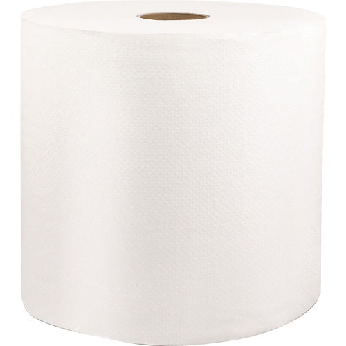 Solaris Paper, Inc.  Roll Towel, Hardwound, 1-Ply, 8"Wx1000'L, 6/CT, White