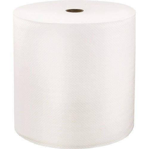 Solaris Paper, Inc.  Roll Towel, Hardwound, 1-Ply, 7"Wx1000'L, 6/CT, Bright White