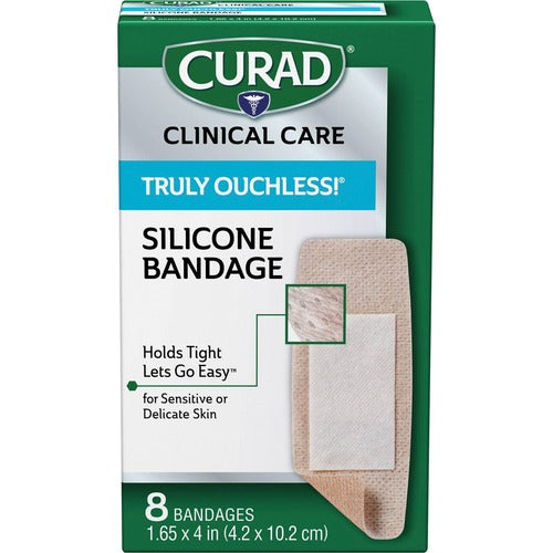 Medline  Truly Ouchless Bandages, Self-Adh, XL, 1.65"X4", 8/BX, BG