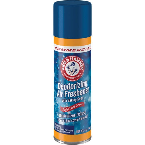 Church & Dwight Co., Inc.  Air Freshener/Deodorizer, w/Baking Soda, 7oz Can, White