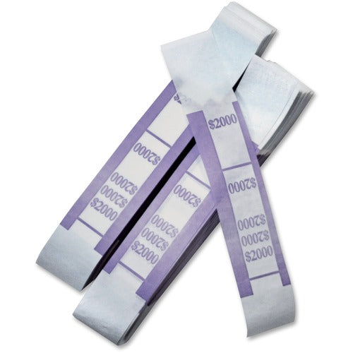 Iconex LLC  Currency Straps, f/2000 Dollar Bills, 1000/PK, Violet